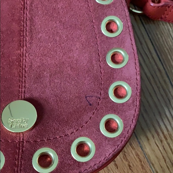 See by Chloe Suede Saddle Shoulder Bag - Picture 3 of 6